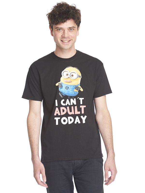 Nastrovje Potsdam Minions Adult Herren T-Shirt Schwarz