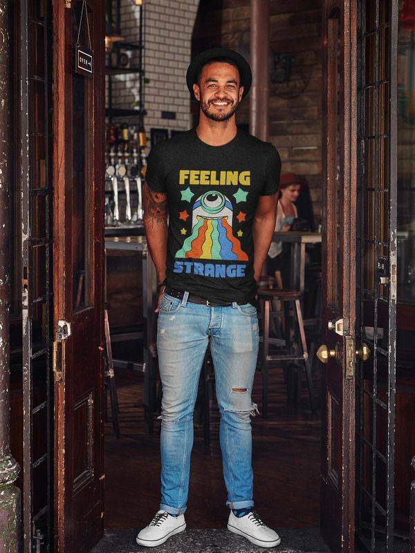 Nastrovje Potsdam Minions Feeling Strange Herren T-Shirt Schwarz