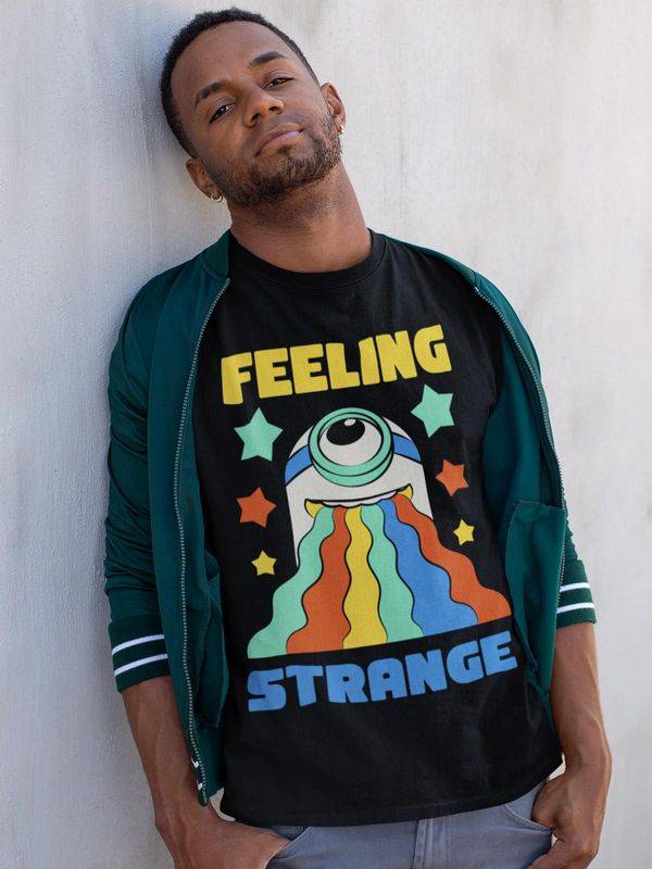 Nastrovje Potsdam Minions Feeling Strange Herren T-Shirt Schwarz