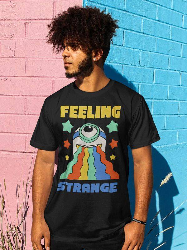 Nastrovje Potsdam Minions Feeling Strange Herren T-Shirt Schwarz