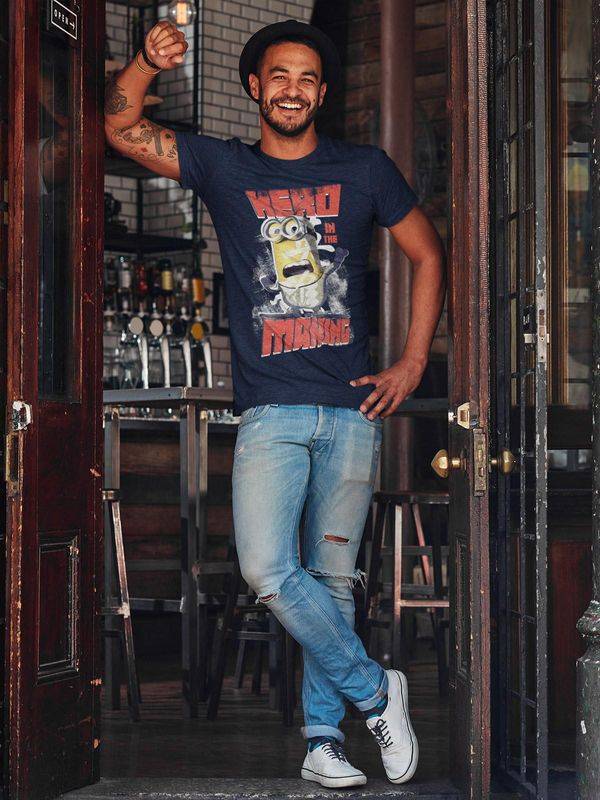 Nastrovje Potsdam Minions Hero Herren T-Shirt Marine