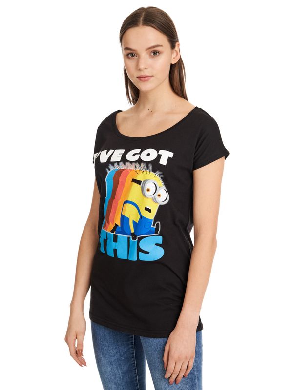 Nastrovje Potsdam Minions I've Got This Damen Loose-Shirt Schwarz