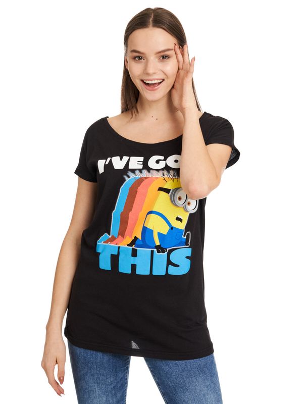 Nastrovje Potsdam Minions I've Got This Damen Loose-Shirt Schwarz