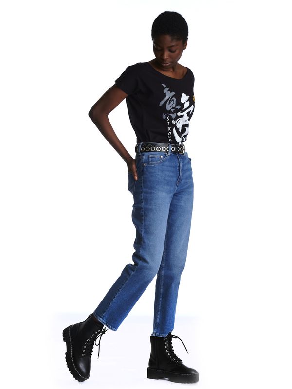 Nastrovje Potsdam Mulan Bold Spirit Damen Loose-Shirt Schwarz