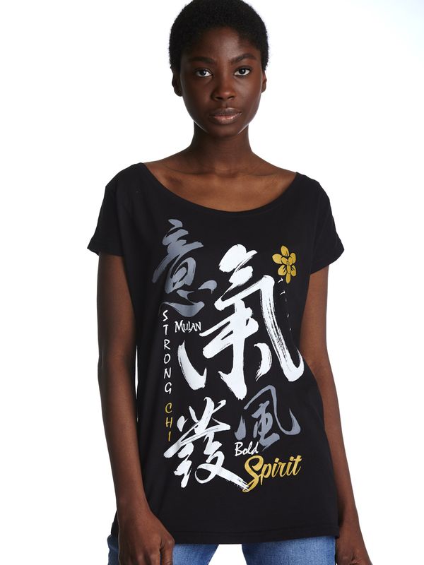 Nastrovje Potsdam Mulan Bold Spirit Damen Loose-Shirt Schwarz