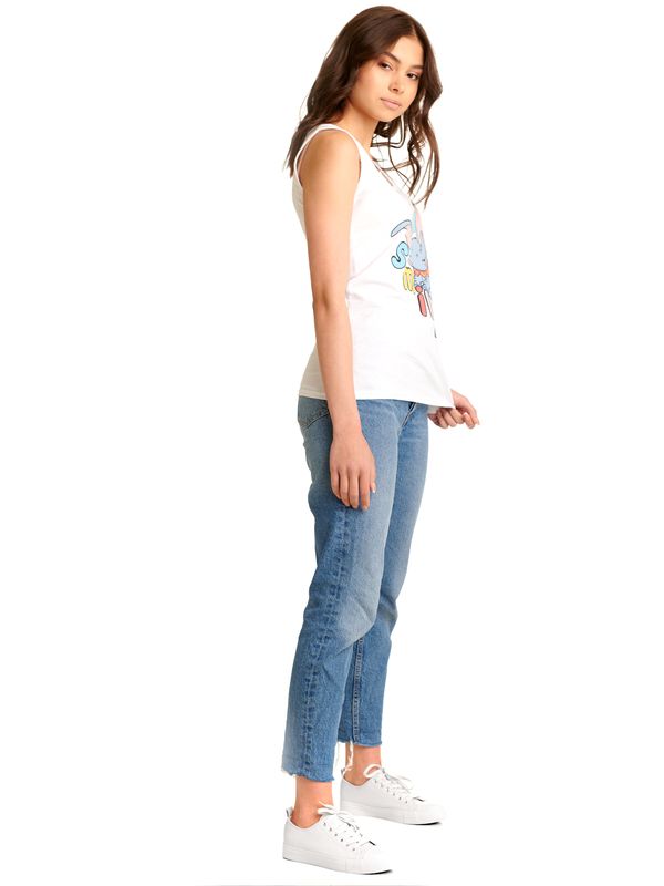 Nastrovje Potsdam Dumbo Smile Damen Tanktop Weiss