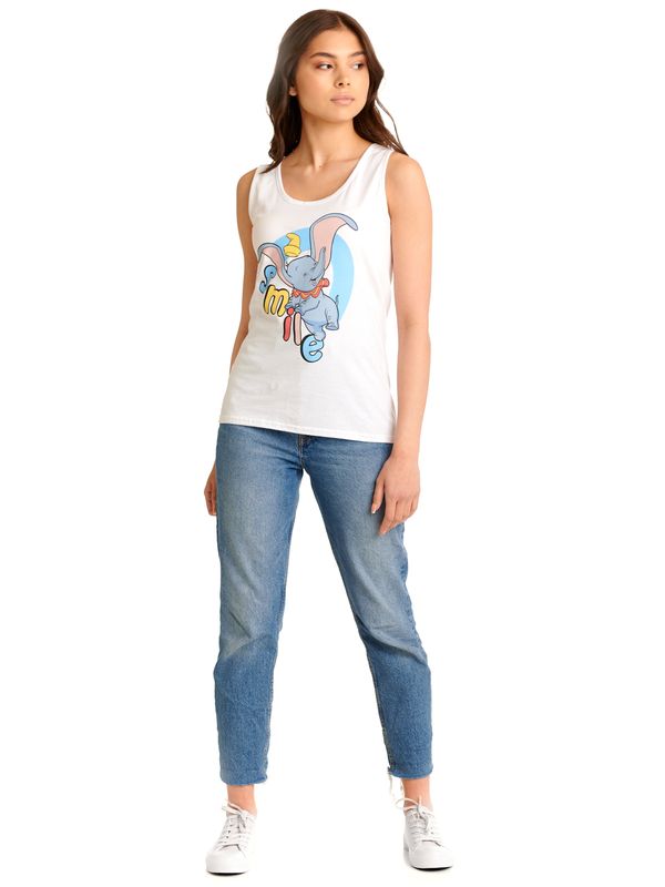 Nastrovje Potsdam Dumbo Smile Damen Tanktop Weiss