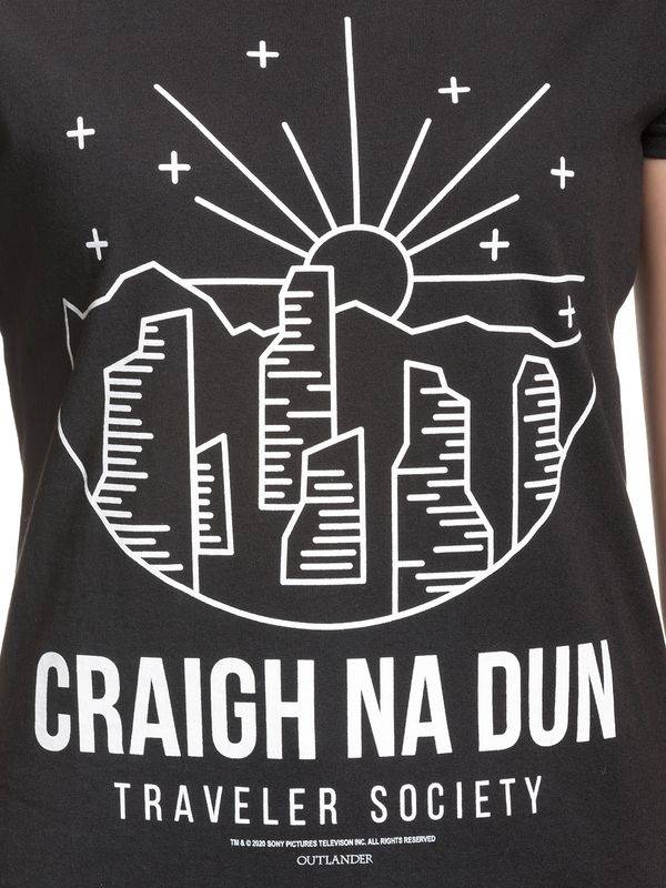 Nastrovje Potsdam Outlander Damen T-Shirt Schwarz