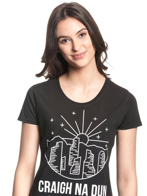 Nastrovje Potsdam Outlander Damen T-Shirt Schwarz