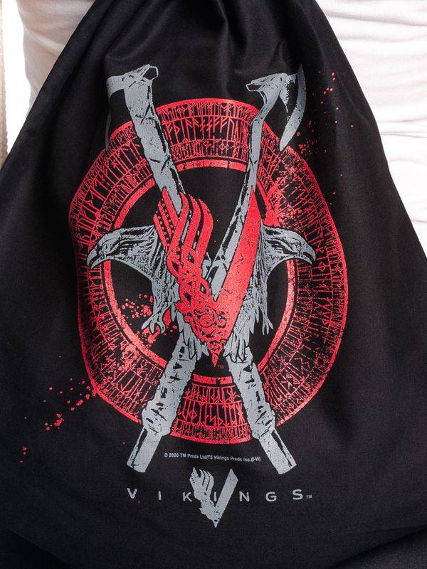 Nastrovje Potsdam Vikings Axe&Raven Gymbag Schwarz