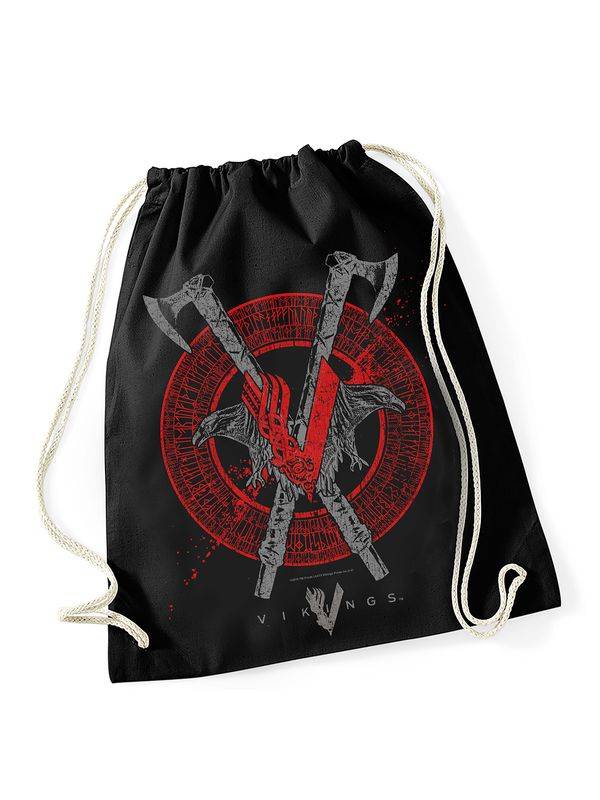 Nastrovje Potsdam Vikings Axe&Raven Gymbag schwarz