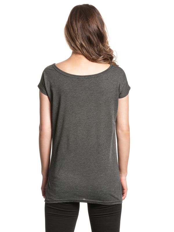 Nastrovje Potsdam Outlander Thousand Kisses Damen Loose-Shirt Dunkelgrau Meliert