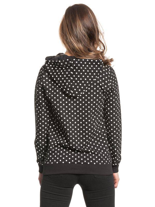 Nastrovje Potsdam Pussy Deluxe Big Cherry Damen Kapuzensweatshirt Schwarz Allover