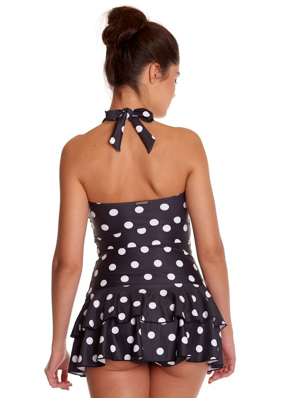 Nastrovje Potsdam Pussy Deluxe Black Classic Summer Damen Badeanzug Schwarz Allover