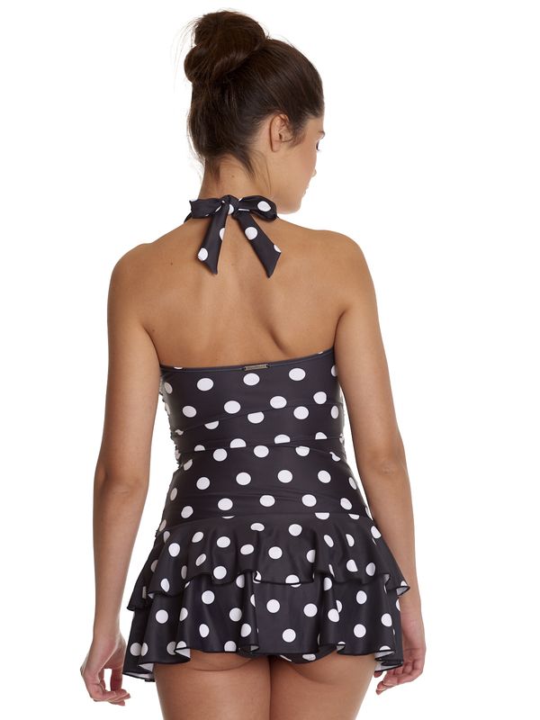 Nastrovje Potsdam Pussy Deluxe Black Classic Summer Damen Badeanzug Schwarz Allover