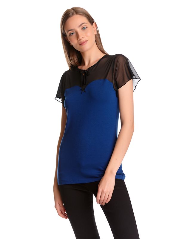 Nastrovje Potsdam Pussy Deluxe Blue Lovely Chic Damen T-Shirt Blau