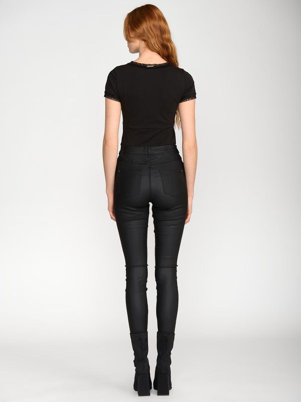 Nastrovje Potsdam Pussy Deluxe Bow On Black Shirt Female Schwarz