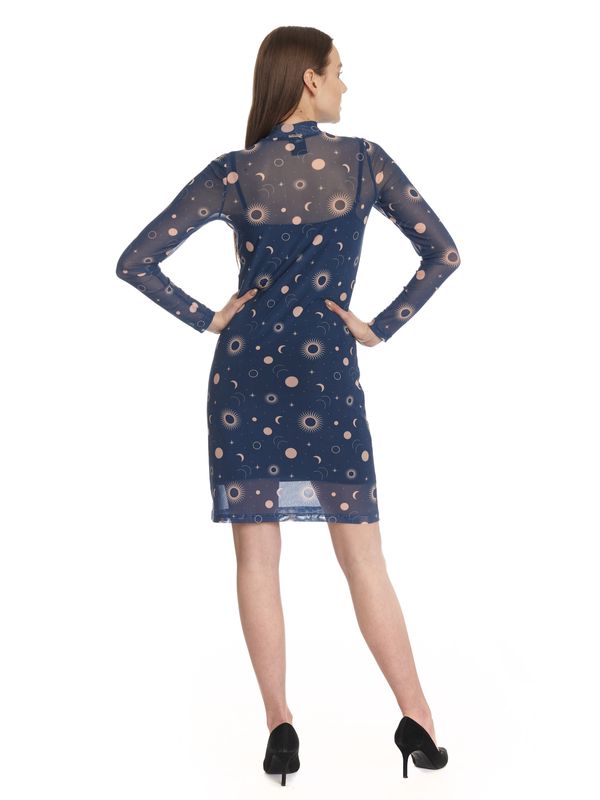 Nastrovje Potsdam Pussy Deluxe Celestial Blue Mystic Damen 2-in-1-Kleid Blau Allover