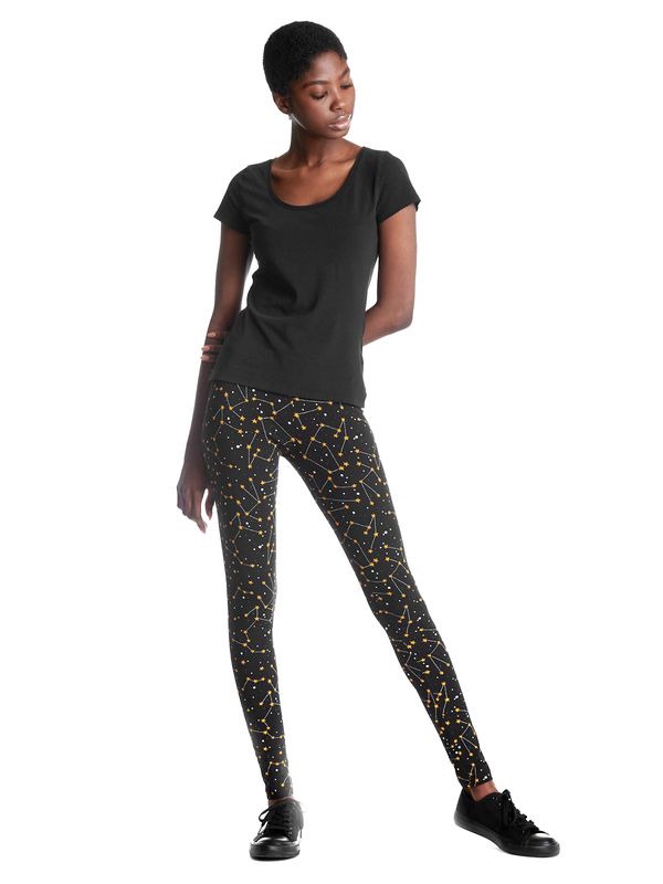 Nastrovje Potsdam Pussy Deluxe Celestial Stars Damen Leggings Schwarz Allover