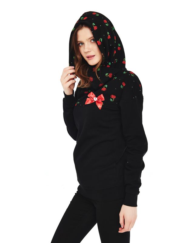Nastrovje Potsdam Pussy Deluxe Cherry Bomb Schalkragenpullover Für Damen