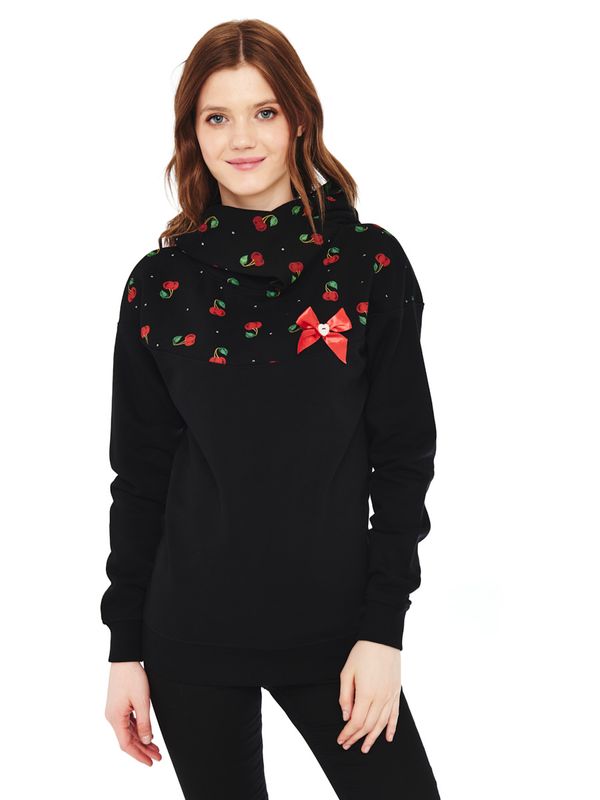 Nastrovje Potsdam Pussy Deluxe Cherry Bomb Schalkragenpullover Für Damen