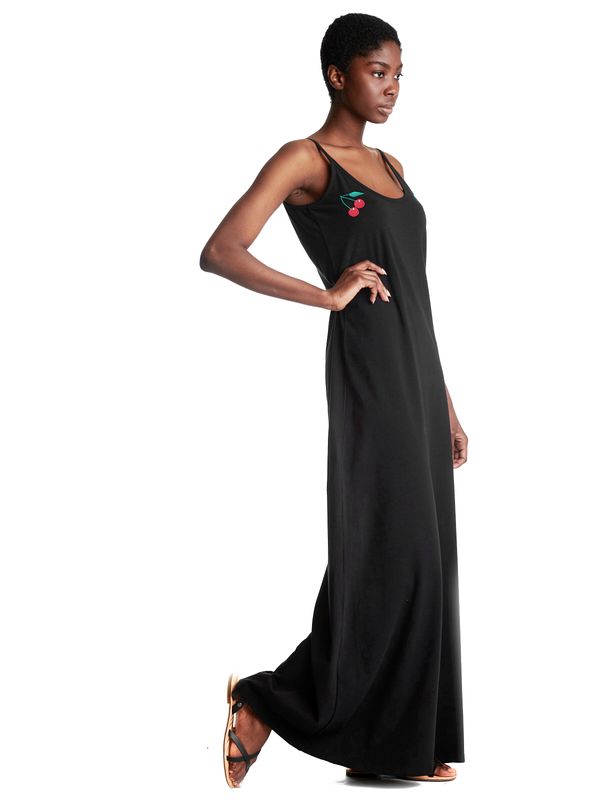 Nastrovje Potsdam Pussy Deluxe Cherry Long Damen Trägerkleid Schwarz