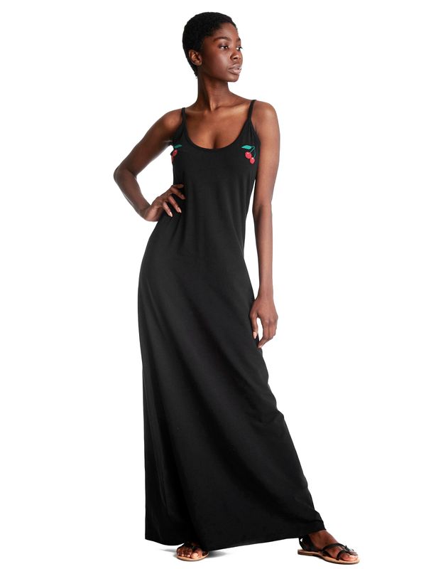 Nastrovje Potsdam Pussy Deluxe Cherry Long Damen Trägerkleid Schwarz