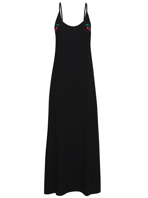Nastrovje Potsdam Pussy Deluxe Cherry Long Damen Trägerkleid schwarz Nastrovje Potsdam Pussy Deluxe Cherry Long Damen Trägerkleid schwarz