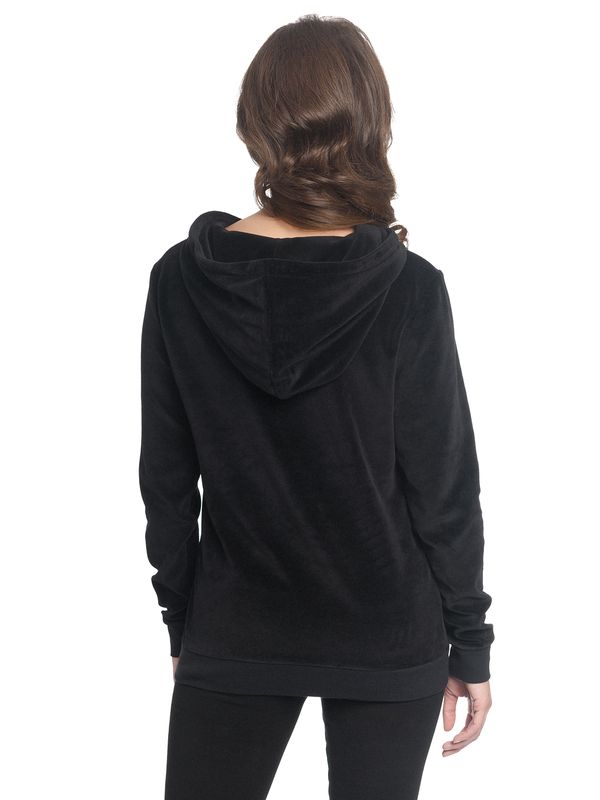 Nastrovje Potsdam Pussy Deluxe Classic Fluffy Hoodie Schwarz