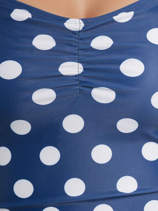 Nastrovje Potsdam Pussy Deluxe Classic Summer Damen Badeanzug Blau Allover