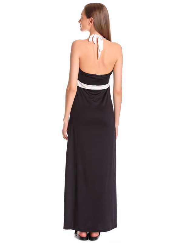 Nastrovje Potsdam Pussy Deluxe Criss Cross Damen Strandkleid Schwarz/weiß