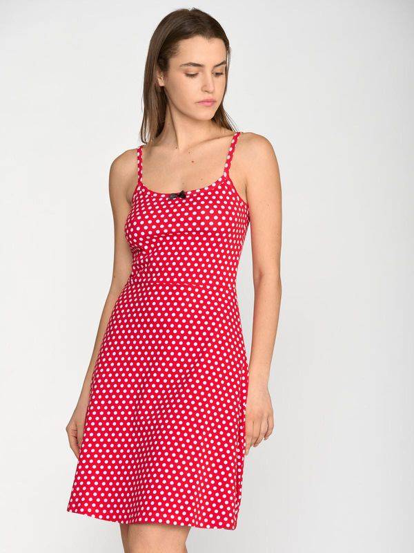 Nastrovje Potsdam Pussy Deluxe Dotties Classic Dress Female Rot Allover