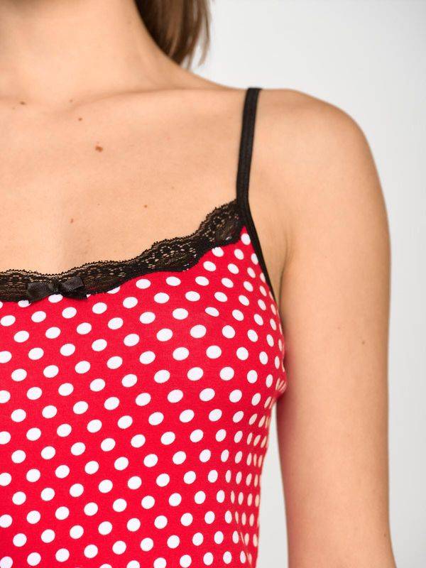 Nastrovje Potsdam Pussy Deluxe Dotties Classic Top Female Rot Allover