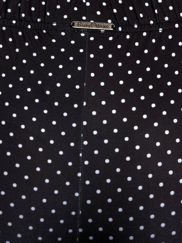 Nastrovje Potsdam Pussy Deluxe Dotties Damen Leggings Schwarz Allover