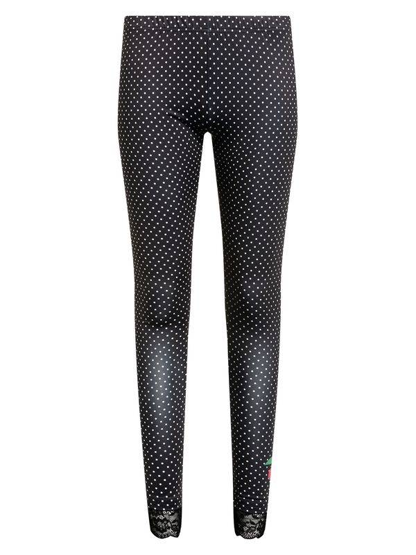 Nastrovje Potsdam Pussy Deluxe Dotties Damen Leggings schwarz allover