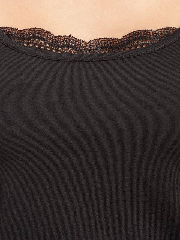 Nastrovje Potsdam Pussy Deluxe Dotties Damen Pyjama Schwarz Allover