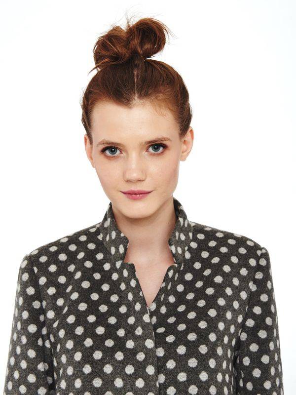 Nastrovje Potsdam Pussy Deluxe Dotties Kurzmantel Grau