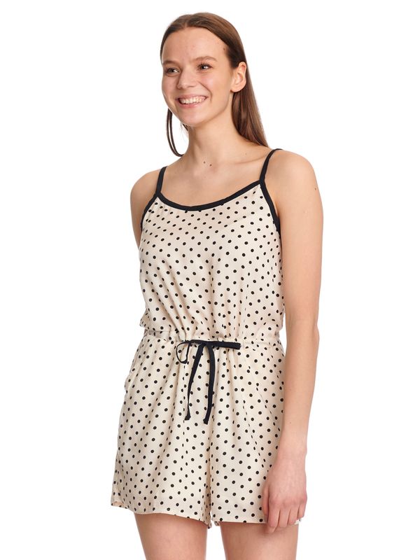 Nastrovje Potsdam Pussy Deluxe Dotty Damen Jumpsuit Creme/allover