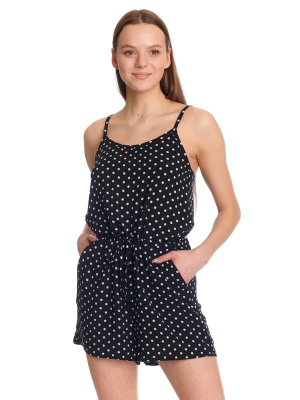 Nastrovje Potsdam Pussy Deluxe Dotty Damen Jumpsuit Schwarz Allover