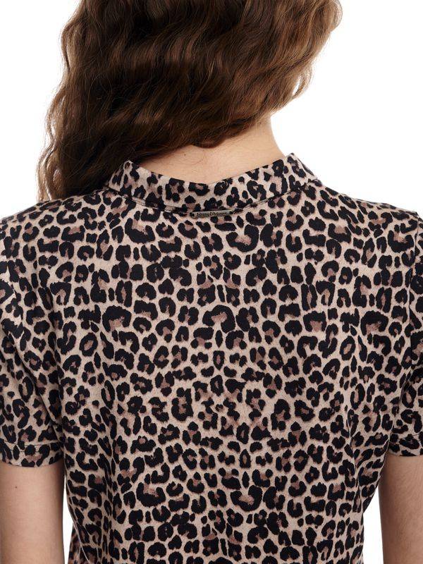 Nastrovje Potsdam Pussy Deluxe Leo Damen Kurzarmbluse Mehrfarbig