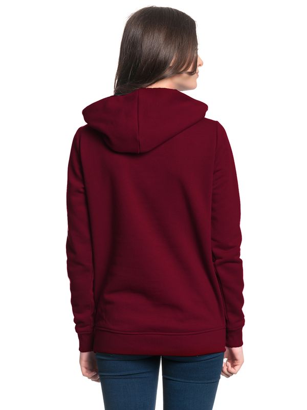 Nastrovje Potsdam Pussy Deluxe Logo Damen Schalkragenpullover Rot/schwarz