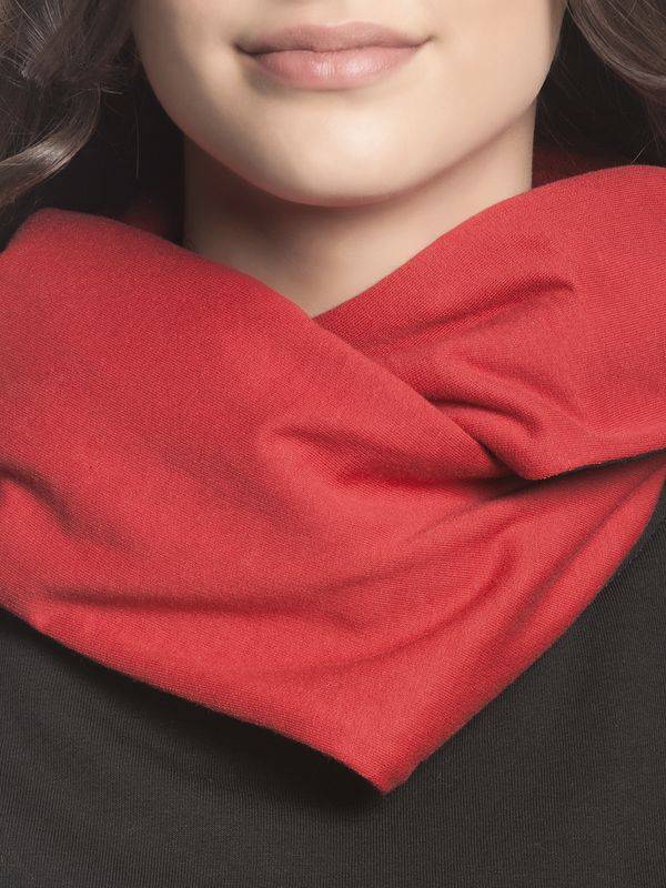 Nastrovje Potsdam Pussy Deluxe Logo Damen Schalkragenpullover Schwarz/rot