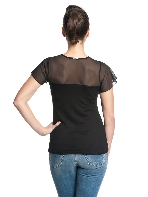 Nastrovje Potsdam Pussy Deluxe Lovely Chic Damen T-Shirt Schwarz