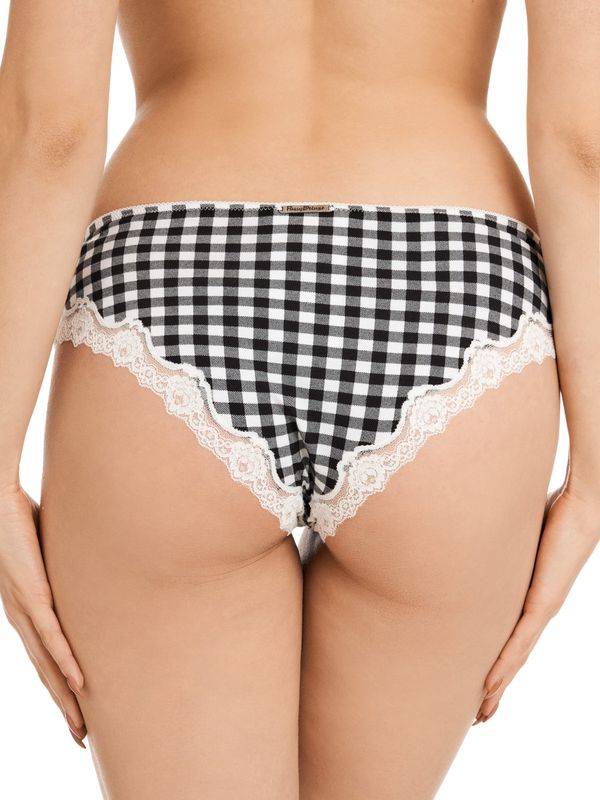 Nastrovje Potsdam Pussy Deluxe Plaid 3er Set Damen Panty-Set Mehrfarbig