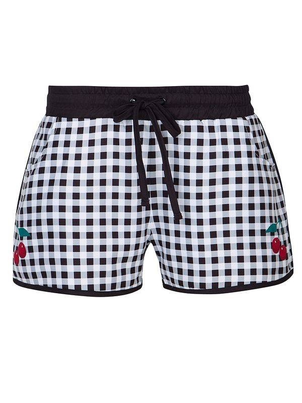 Nastrovje Potsdam Pussy Deluxe Plaid Damen Boardshorts schwarz/weiß Nastrovje Potsdam Pussy Deluxe Plaid Damen Boardshorts schwarz/weiß