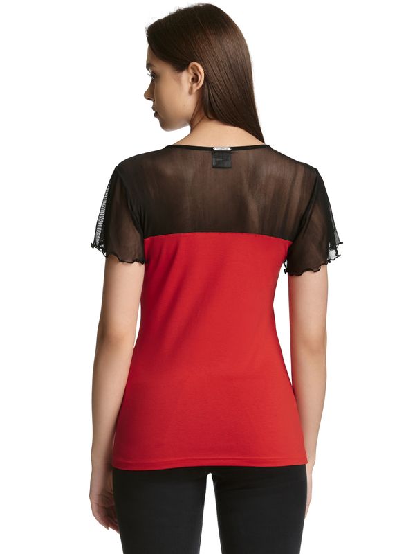 Nastrovje Potsdam Pussy Deluxe Red Lovley Chic Damen T-Shirt Rot