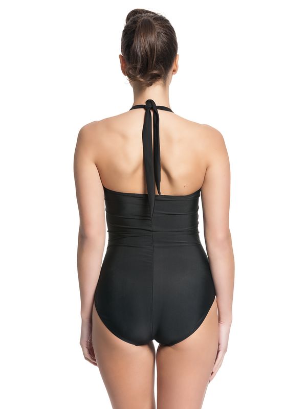 Nastrovje Potsdam Pussy Deluxe Roxy Checkered Damen Badeanzug Schwarz Allover