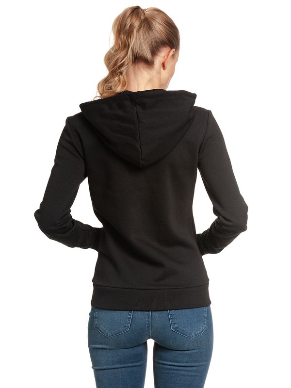 Nastrovje Potsdam Pussy Deluxe Stay Safe Lace Mask Damen Kapuzensweatjacke Schwarz