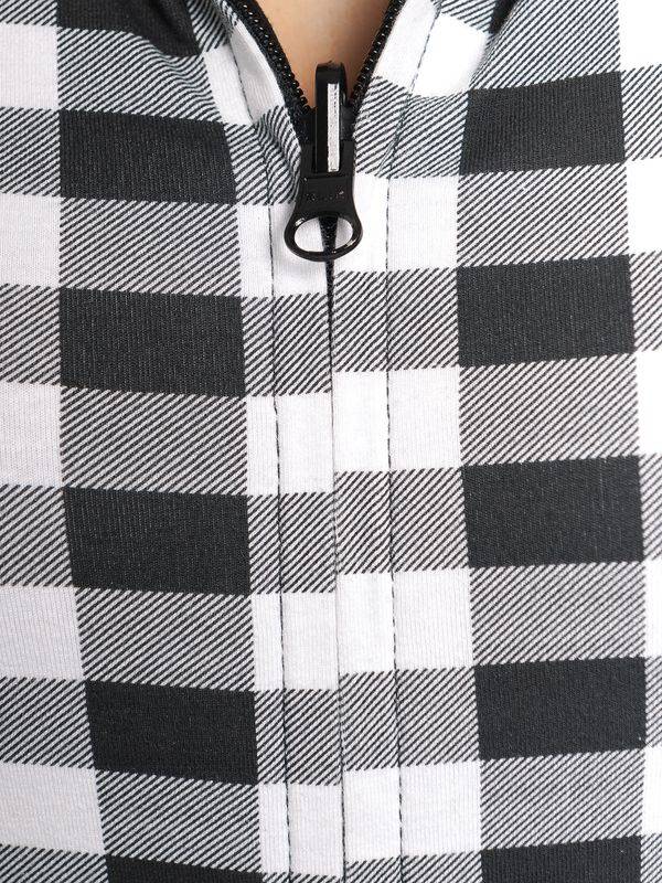 Nastrovje Potsdam Pussy Deluxe Vichy & Cherries Wendejacke Schwarz Allover