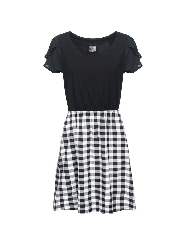 Nastrovje Potsdam Pussy Deluxe Vichy Fantasy Dress schwarz/allover